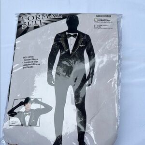 Black Tuxedo with Classic Tailoring and Structured Shoulders